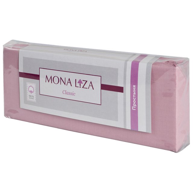 простыня MONA LIZA Classic 180х215см сатин розовая, арт.505023/05